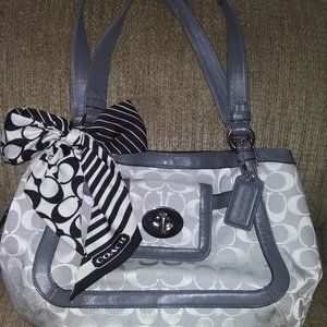 COACH F14934 Satchel Bag with COACH bow!!